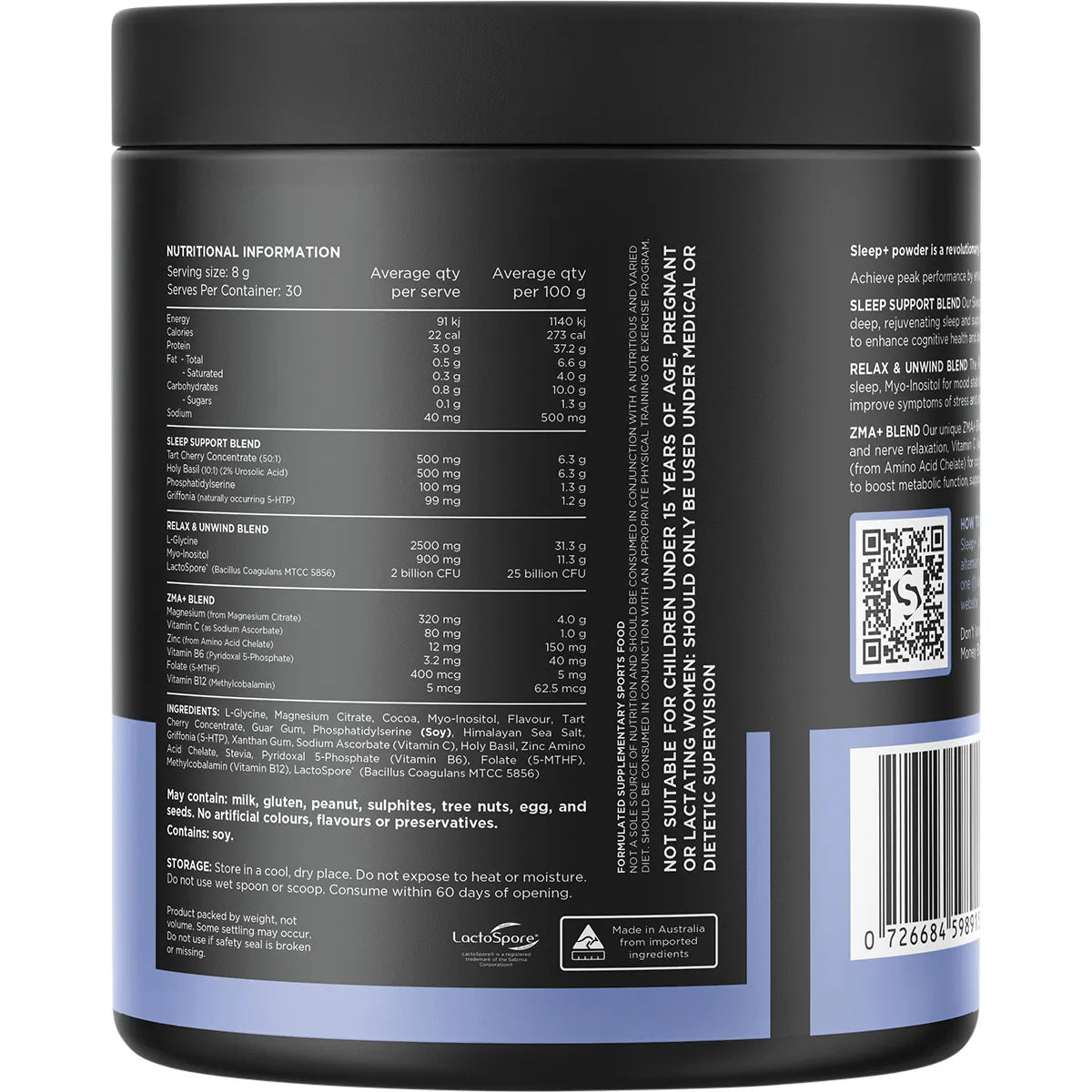 Switch Nutrition Sleep+ Magnesium Chocolate 240g