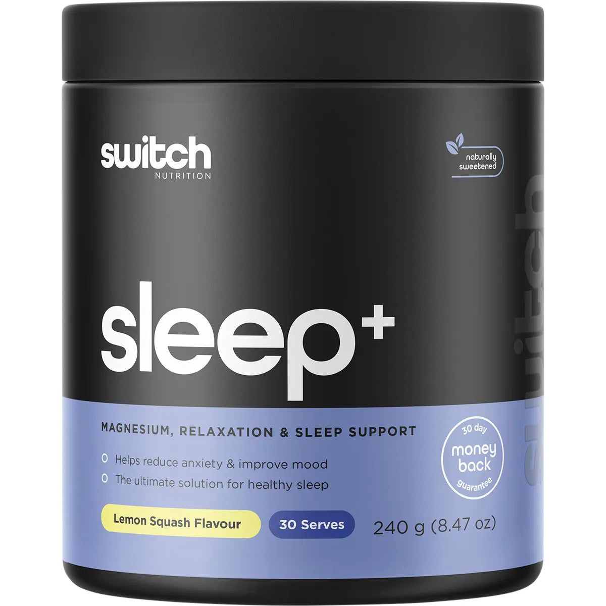 Switch Nutrition Sleep+ Magnesium Lemon Squash 240g