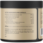 Switch Nutrition Saffron + Rhodiola Stress Relief 60 Caps — back of pack and product information
