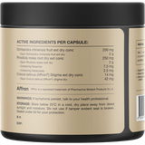 Switch Nutrition Saffron + Rhodiola Stress Relief 60 Caps — back of pack and product information