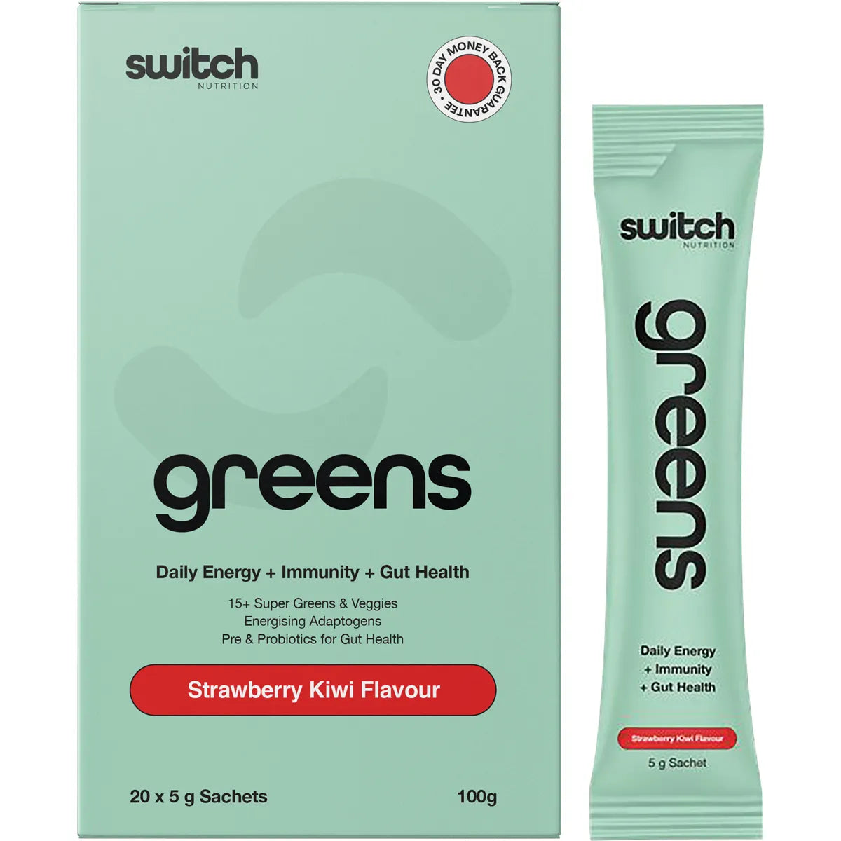 Switch Nutrition Greens Strawberry Kiwi