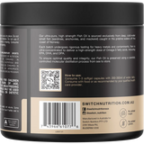 Switch Nutrition Ultra Fish Oil High Strength Norwegian Omega 3 — side pack image (UHP)