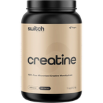 Switch Nutrition Creatine 100% Pure Micronized Monohydrate Unflavoured 1kg — replacement front image (official Switch Nutrition)
