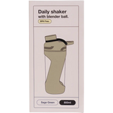 Switch Nutrition Daily Shaker with Blender Ball Sage Green 800ml — pack and display view
