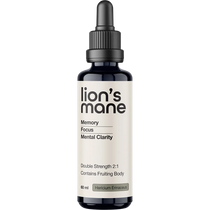 Switch Nutrition Lion's Mane Double Strength 2:1 Mushroom Liquid Extract 60ml — replacement front image (official Switch Nutrition)