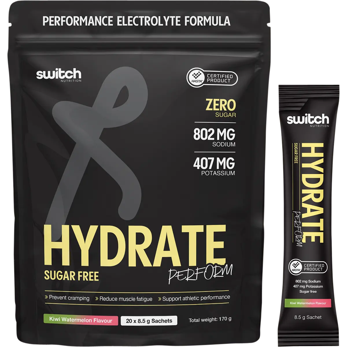 Switch Nutrition Hydrate Perform Sugar Free Kiwi Watermelon — official UHP product image 2