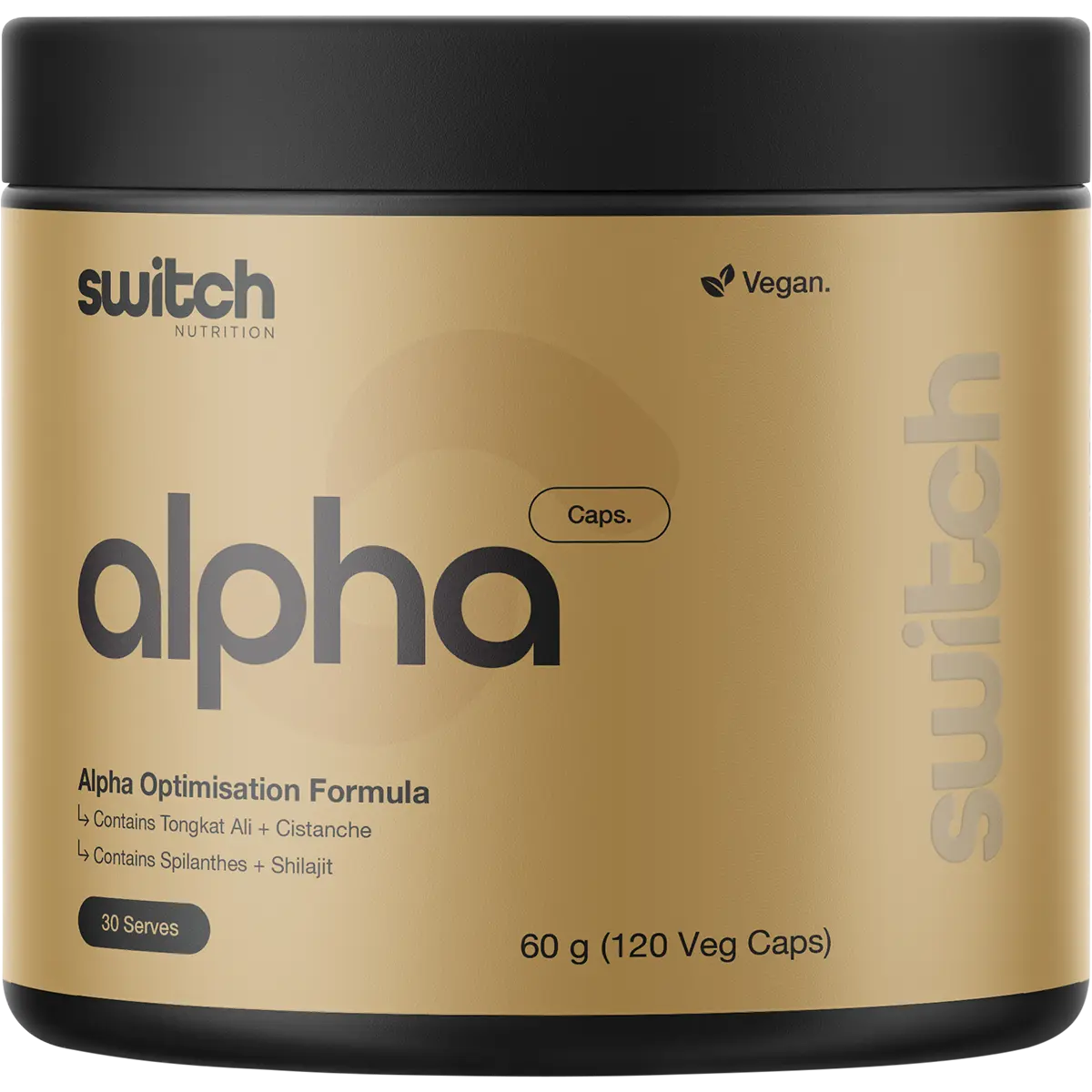 Switch Nutrition Alpha Male Support Formula 120 Caps