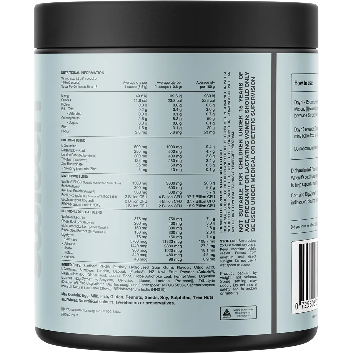 Switch Nutrition Gut Restore Mango Pineapple 159g — secondary image (UHP Image2)
