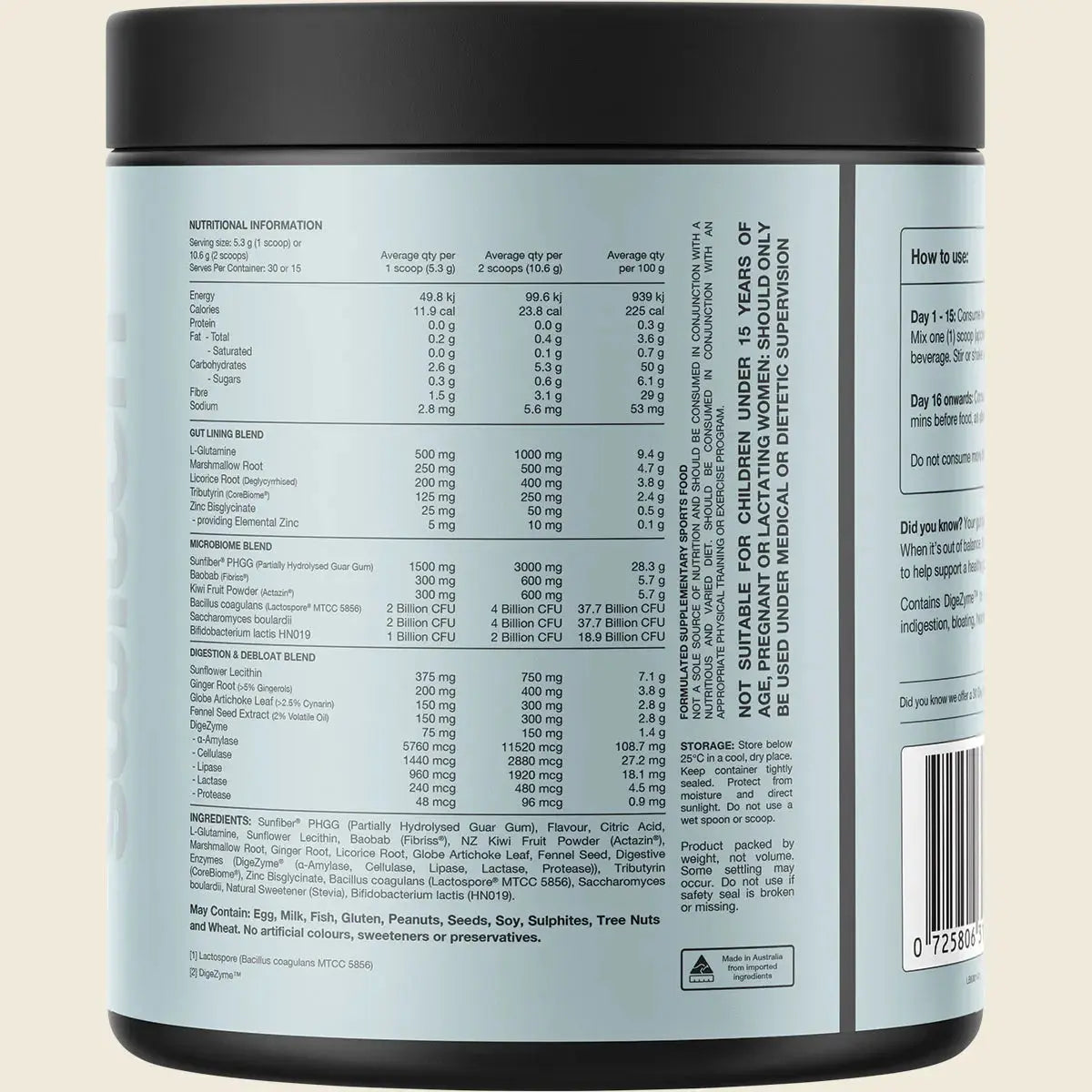 Switch Nutrition Gut Restore Mango Pineapple 159g Switch Nutrition