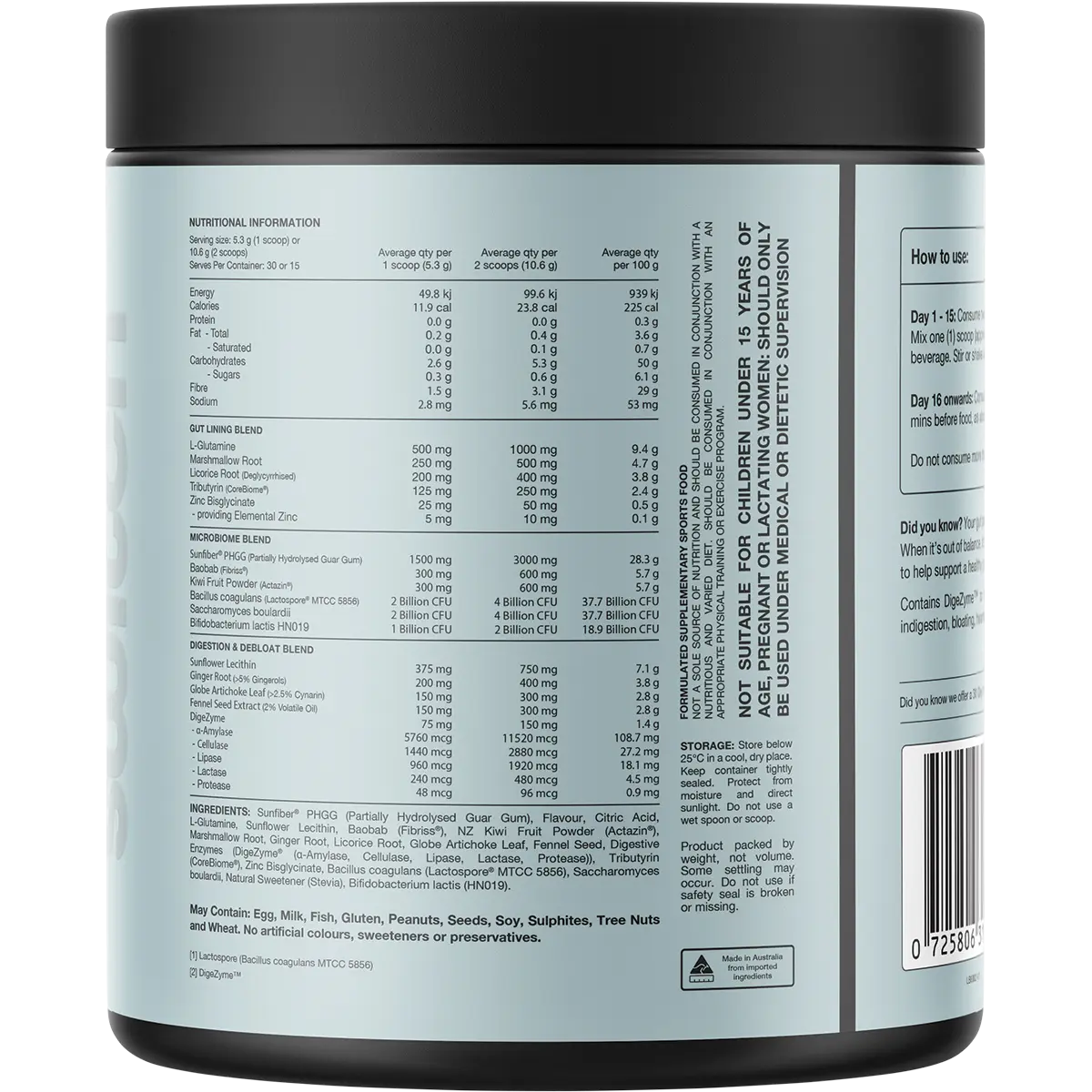 Switch Nutrition Gut Restore Cloudy Apple 159g — secondary image (UHP Image2)