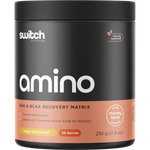 Switch Nutrition Amino EAA & BCAA Electrolyte Recovery Mango Kiwi 210g — replacement front image (official Switch Nutrition)