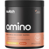 Switch Nutrition Amino EAA & BCAA Electrolyte Recovery Mango Kiwi 210g — replacement front image (official Switch Nutrition)