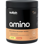 Switch Nutrition Amino EAA & BCAA Electrolyte Recovery Lemonade 210g — front pack image (UHP)