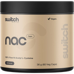 Switch Nutrition NAC 100% N-Acetyl L-Cysteine 60 Caps — replacement front image (official Switch Nutrition)