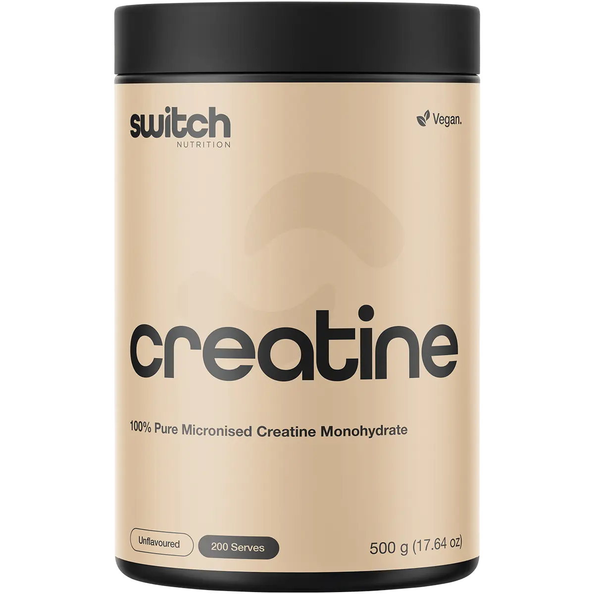 Switch Nutrition Creatine 100% Pure Monohydrate Unflavoured — front pack image (UHP)