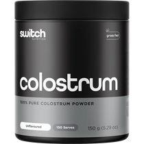 Switch Nutrition 100% Pure Colostrum Powder 150g — front pack image (UHP)