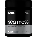 Switch Nutrition 100% Pure Golden Irish Sea Moss 50g — front pack image (UHP)