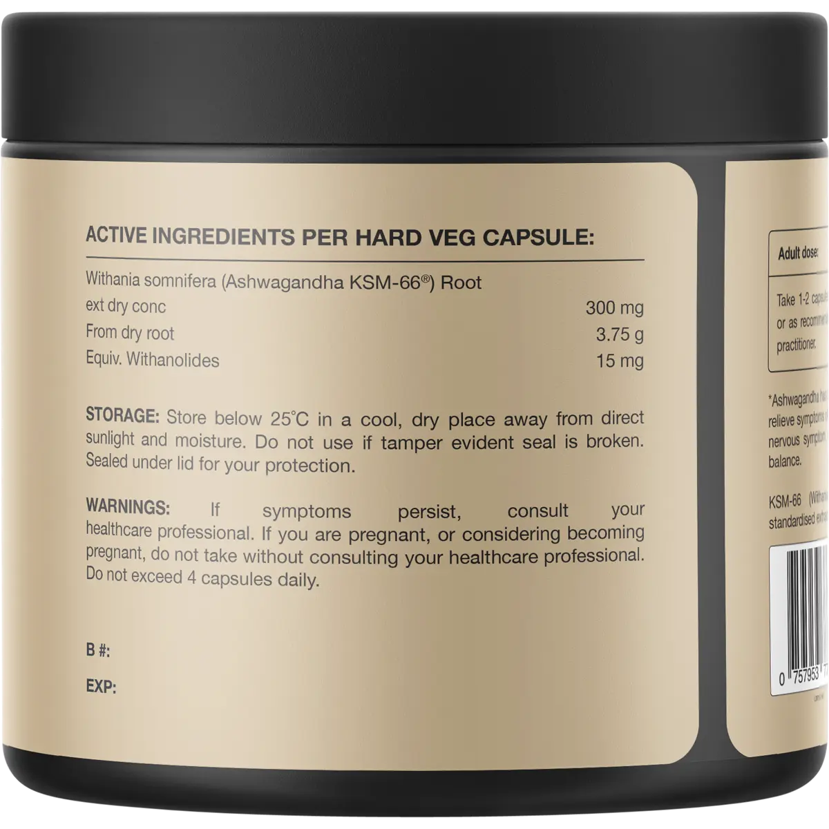 Switch Nutrition KSM-66®Ashwagandha (Withania somnifera) Capsules 60 Caps