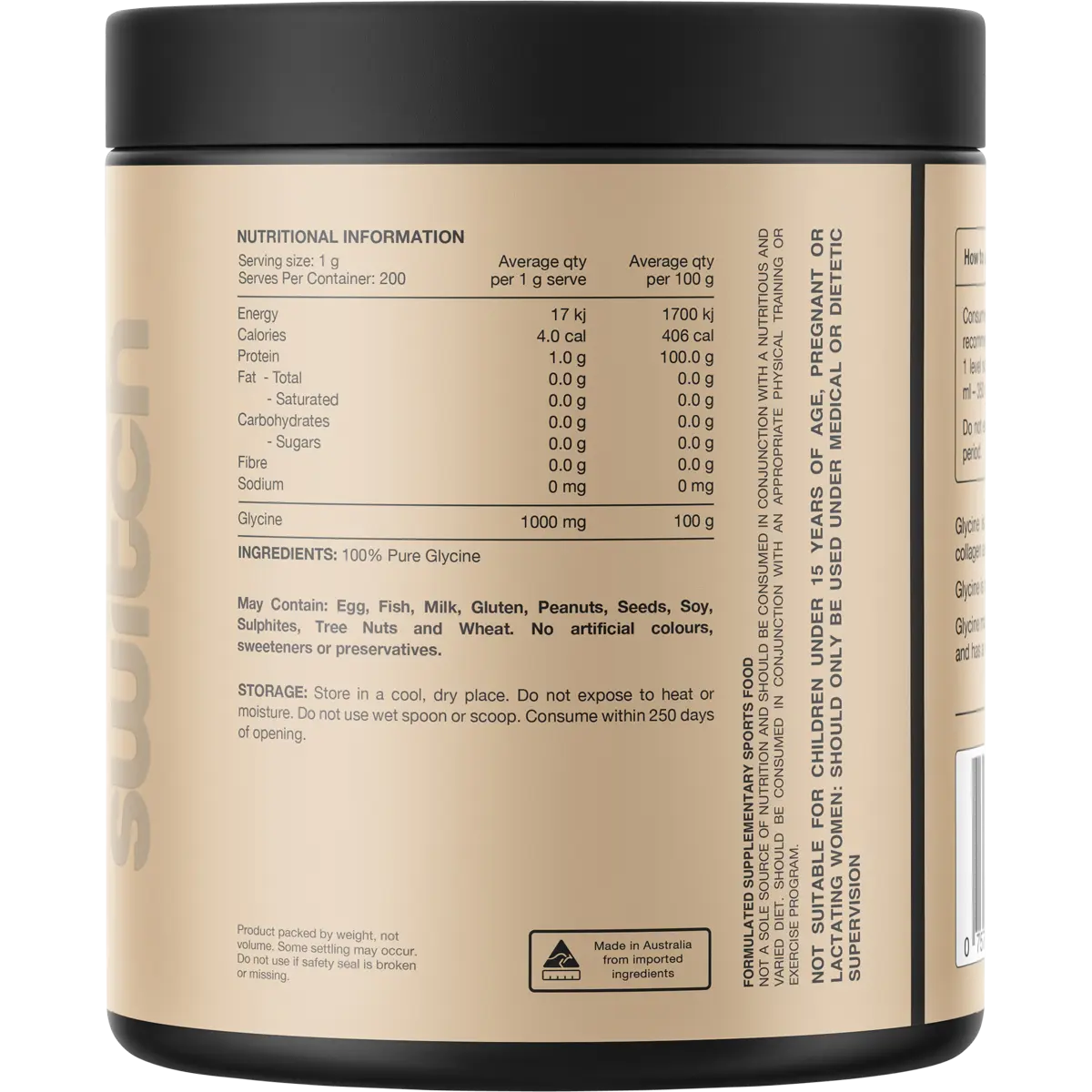 Switch Nutrition 100% Pure Glycine 200g