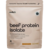 Switch Nutrition Beef Protein Isolate Sample Pouch 4x30g — replacement front image (official Switch Nutrition)