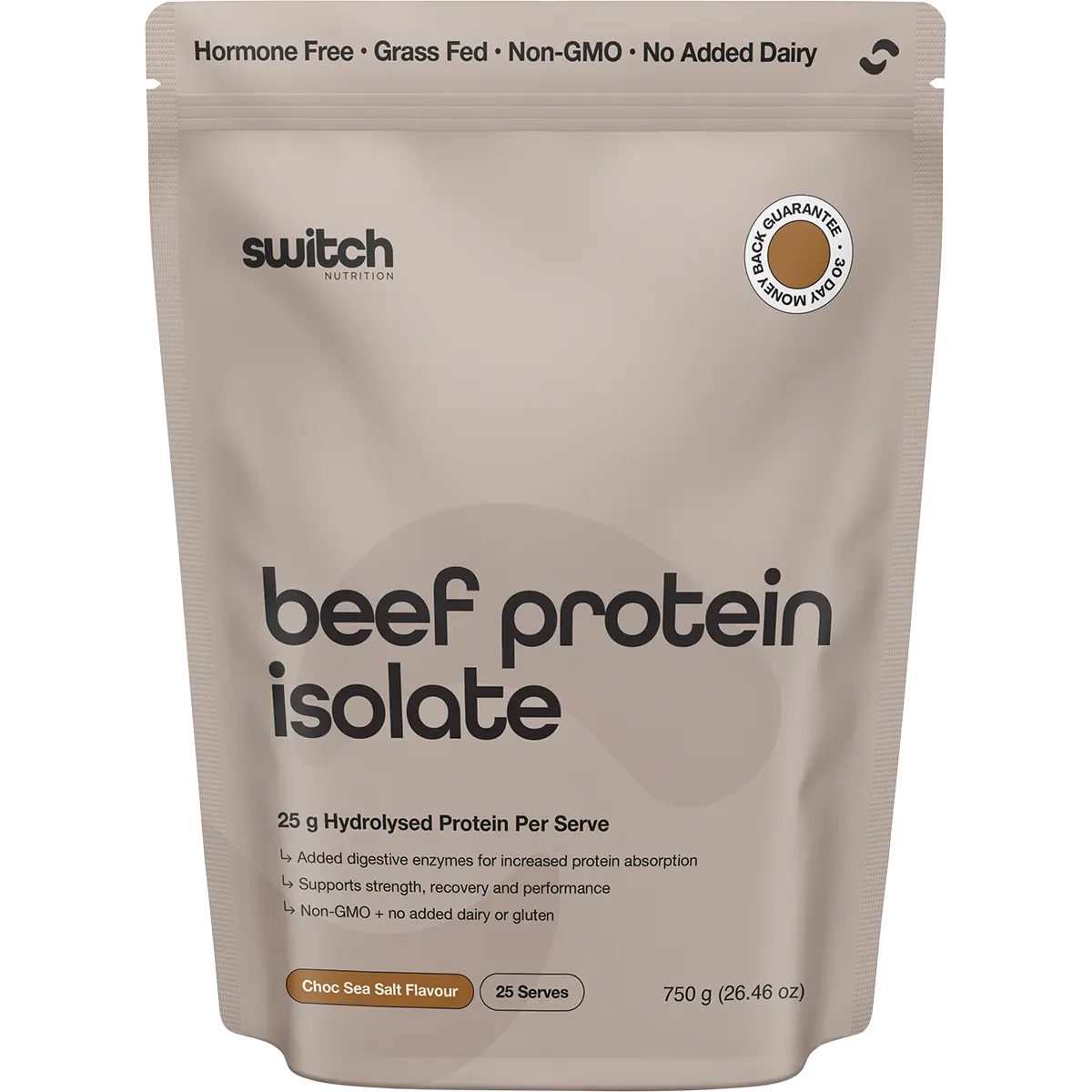 Switch Nutrition Beef Protein Isolate Chocolate Sea Salt — official UHP product image 2