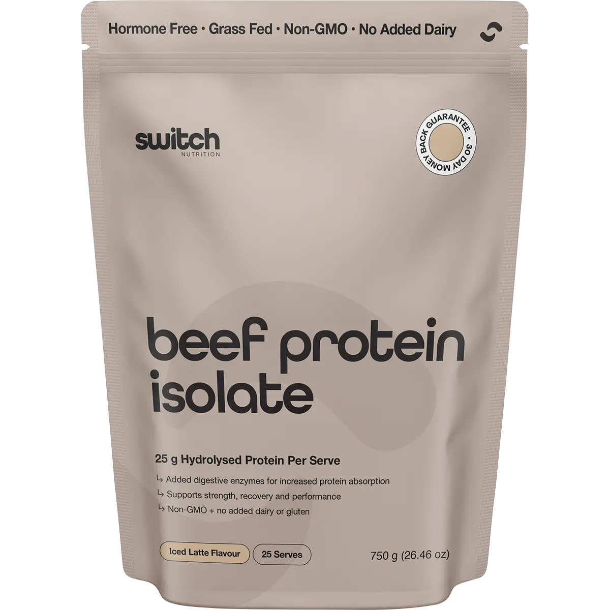 Switch Nutrition Beef Protein Isolate Iced Latte — official UHP product image 2