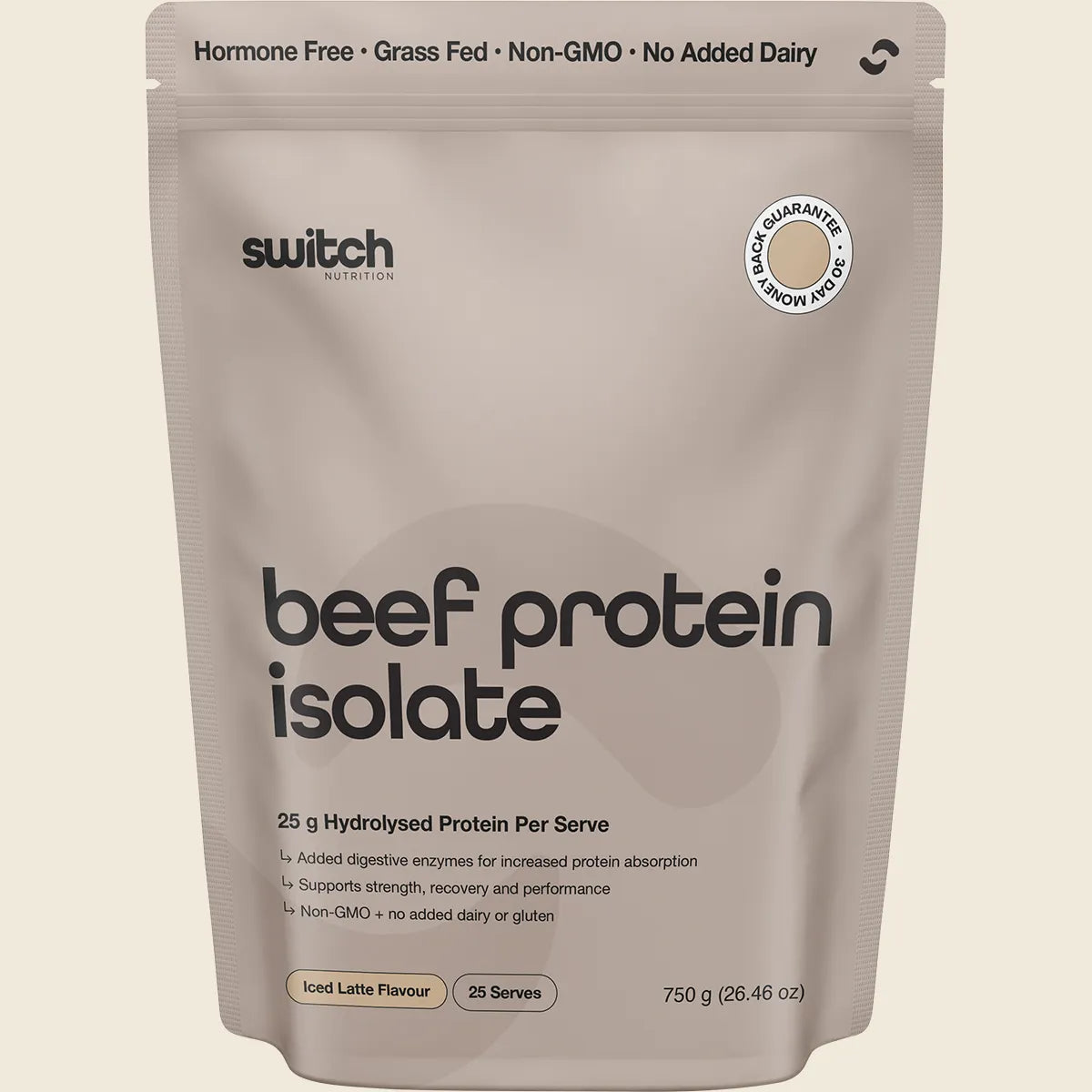 Switch Nutrition Beef Protein Isolate Iced Latte Switch Nutrition