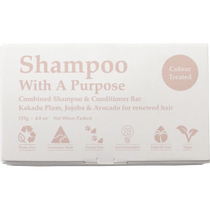 Shampoo with a Purpose Shampoo & Conditioner Bar Colour Treated Hair 135g — front pack image (UHP)