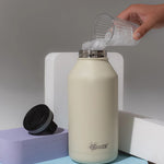 Cheeki Stainless Steel Bottle Adventure Insulated Sandstone 2L lifestyle