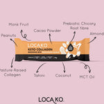 Locako Peanut Butter Caramel Keto Collagen Brownie Bite - official ingredient feature image