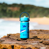 Cheeki Kids Sharks 400ml bottle lifestyle image