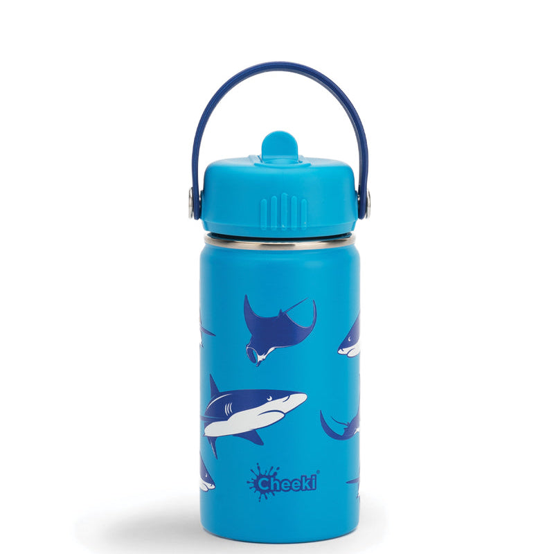 Cheeki Kids Bottle Insulated Sharks 400ml official product image