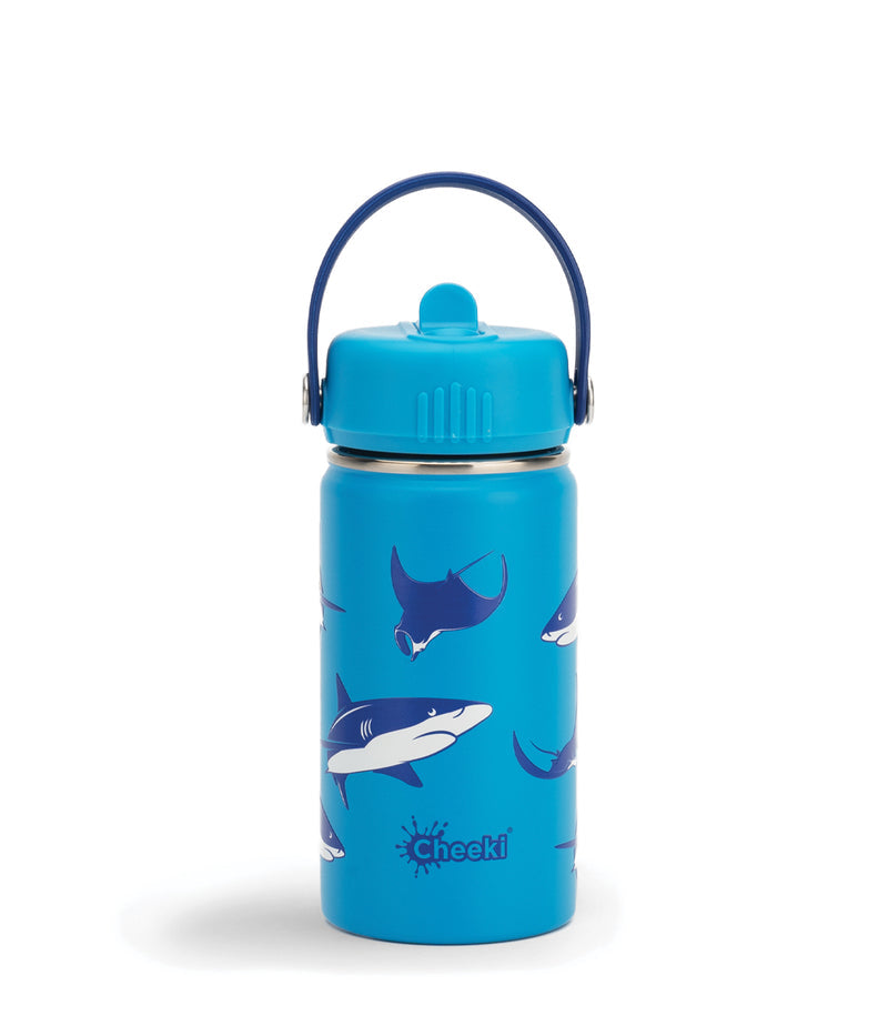 Cheeki Kids Bottle Insulated Sharks 400ml official product image