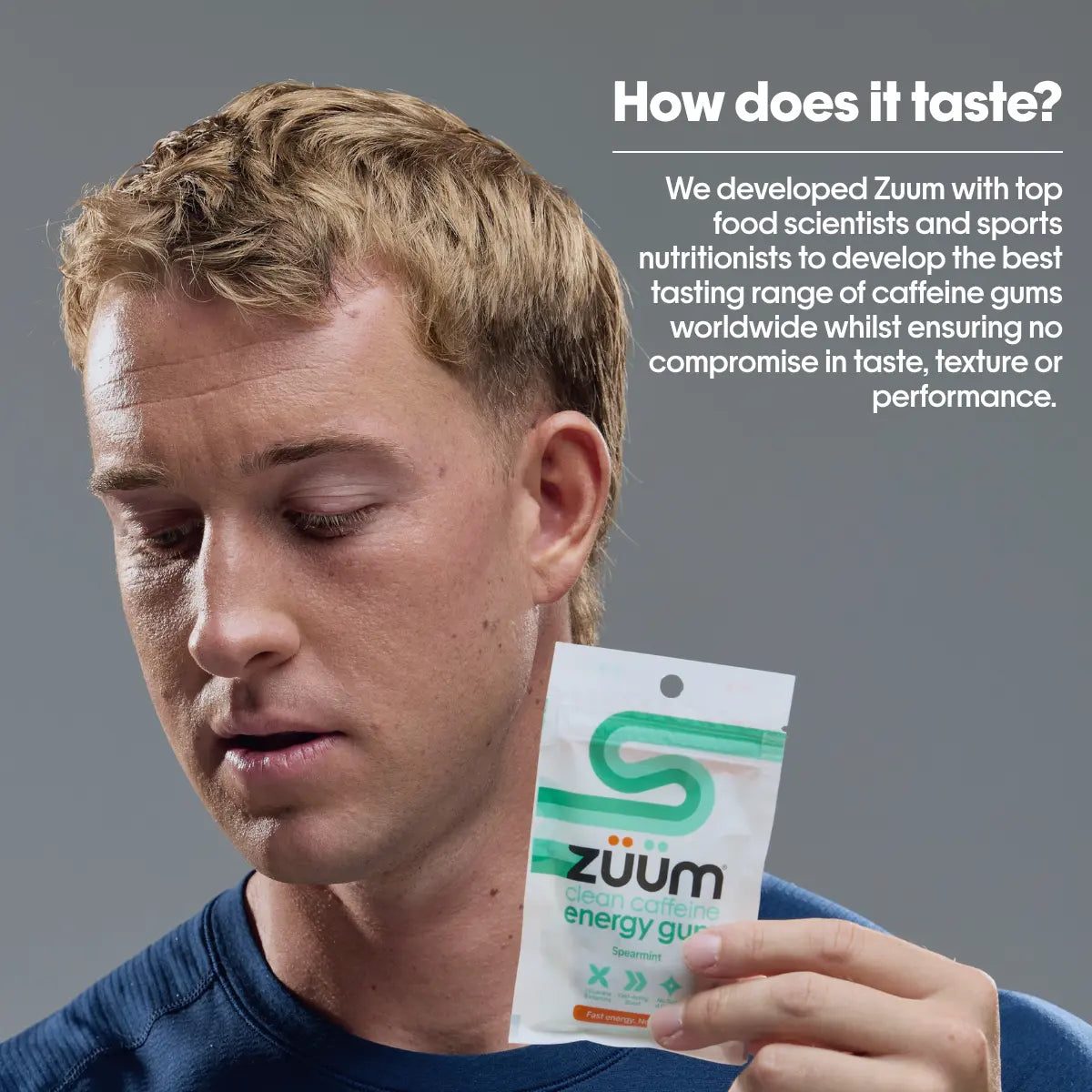 Zuum Energy Gum Spearmint 16x10pcs lifestyle