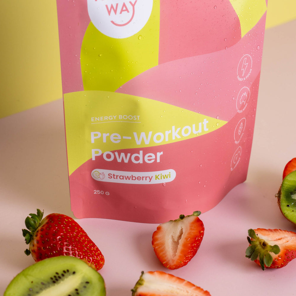 Happy Way Pre-Workout Powder Strawberry Kiwi 250g