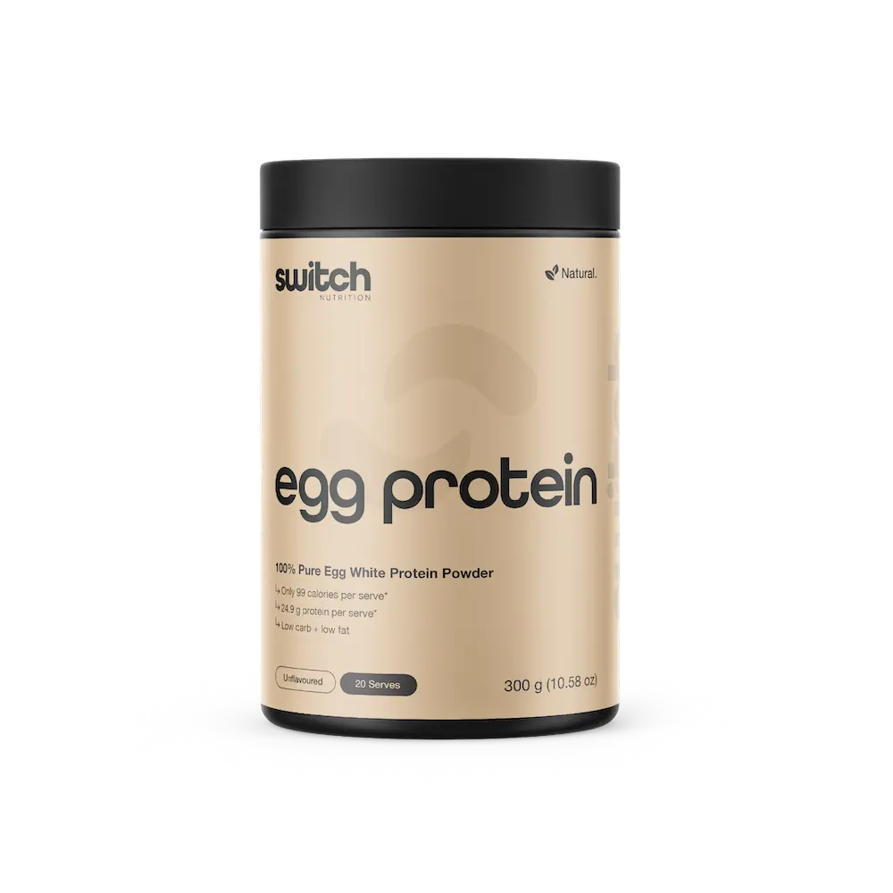 Switch Nutrition Egg White Protein Powder Unflavoured 300g — current official Switch Egg White Protein packshot