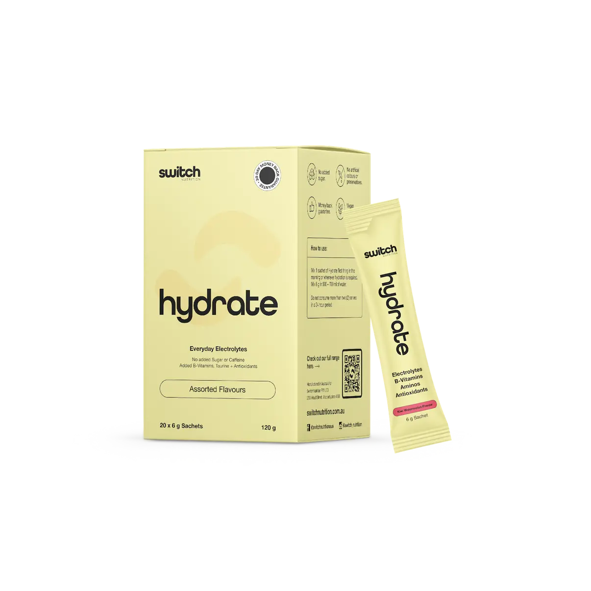 Switch Nutrition Hydrate — current official range image