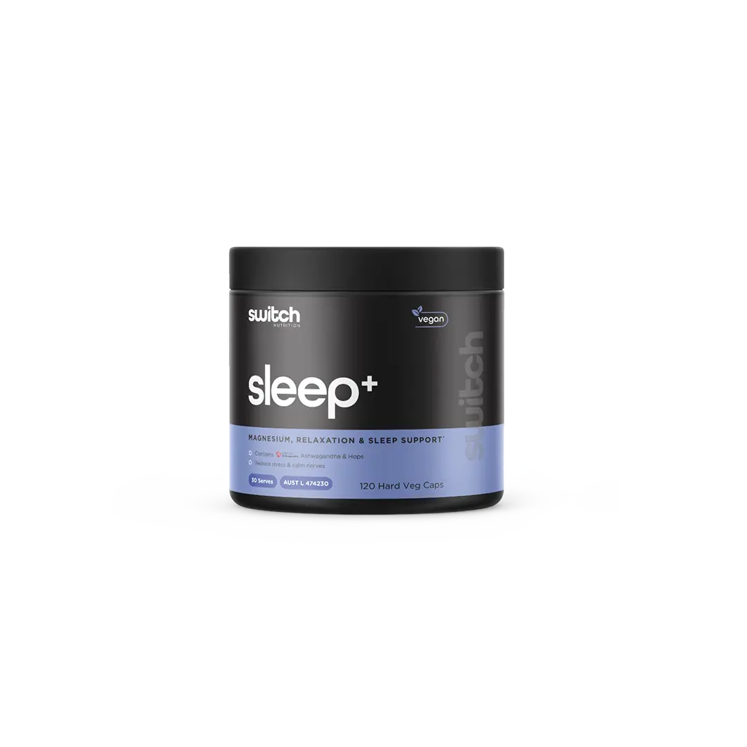 Switch Nutrition Sleep+ Magnesium 120 Capsules official bottle