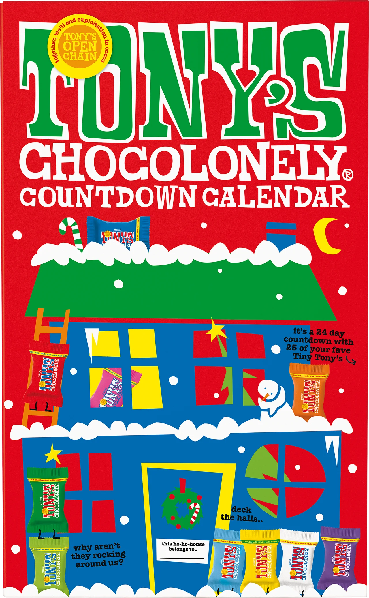 Tony's Chocolonely Countdown Chocolate Advent Calendar 225g