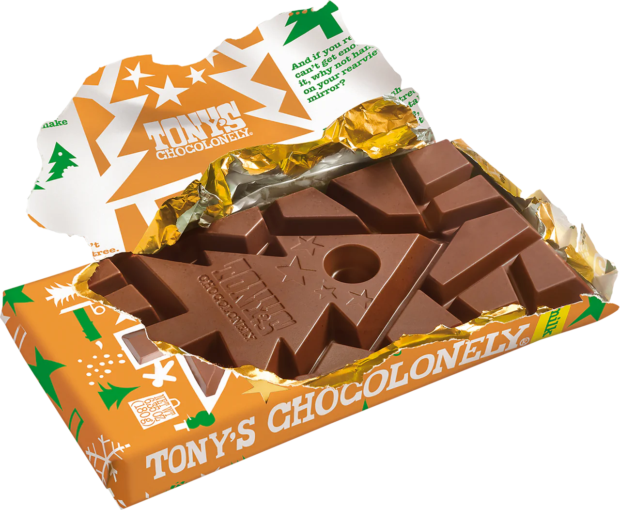 Tony's Chocolonely Milk Chocolate Gingerbread 32%