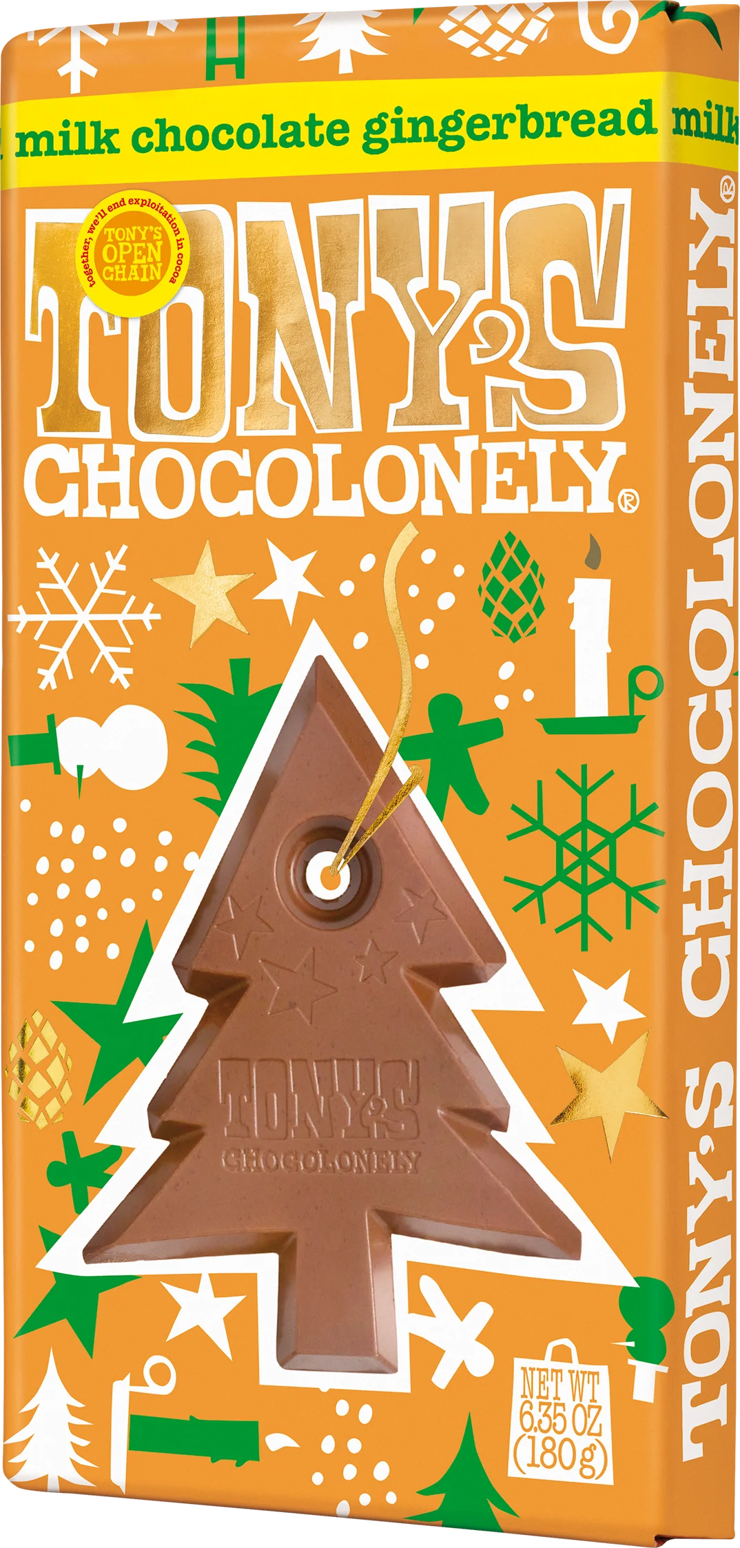 Tony's Chocolonely Milk Chocolate Gingerbread 32%