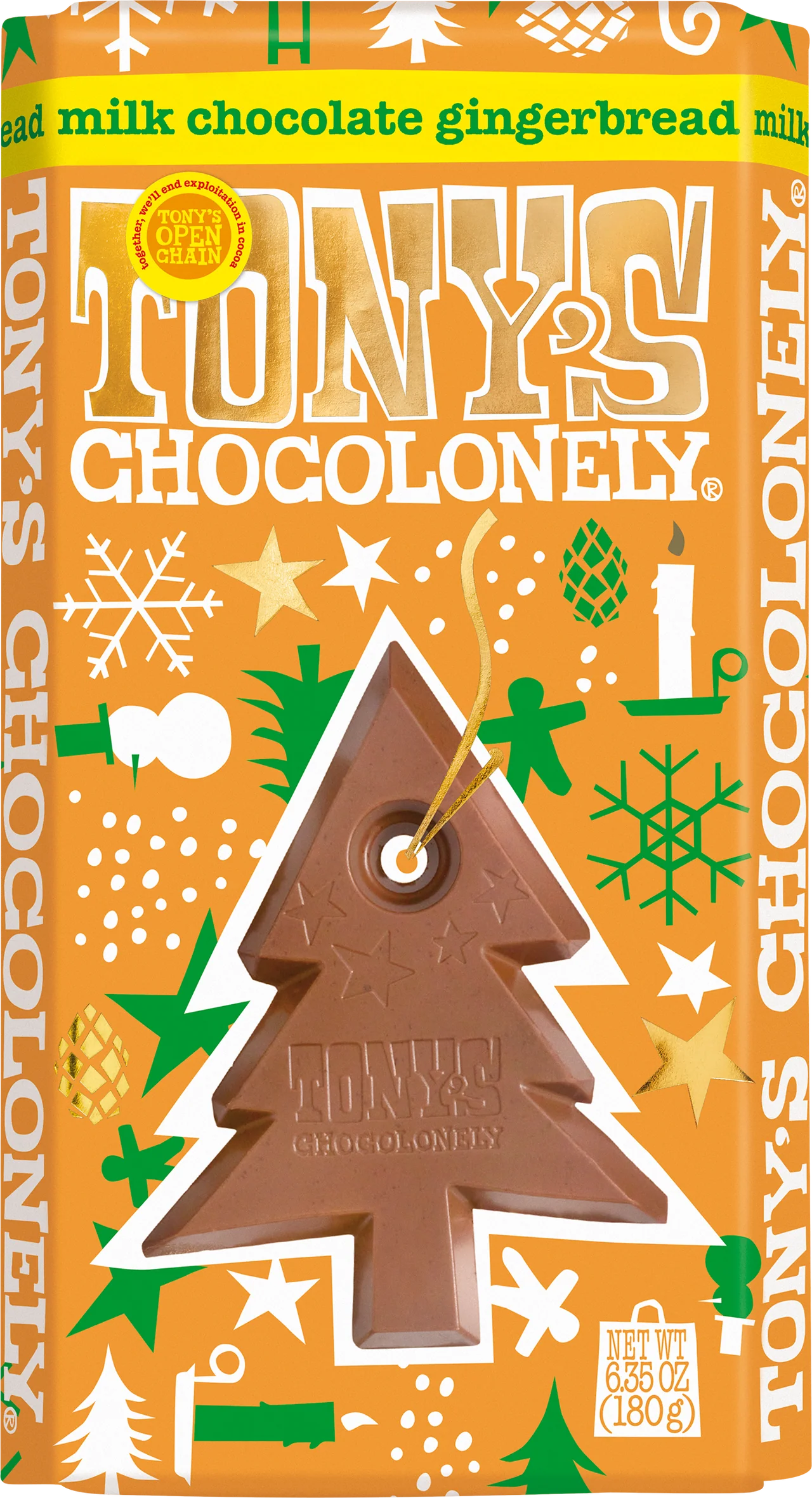 Tony's Chocolonely Milk Chocolate Gingerbread 32%