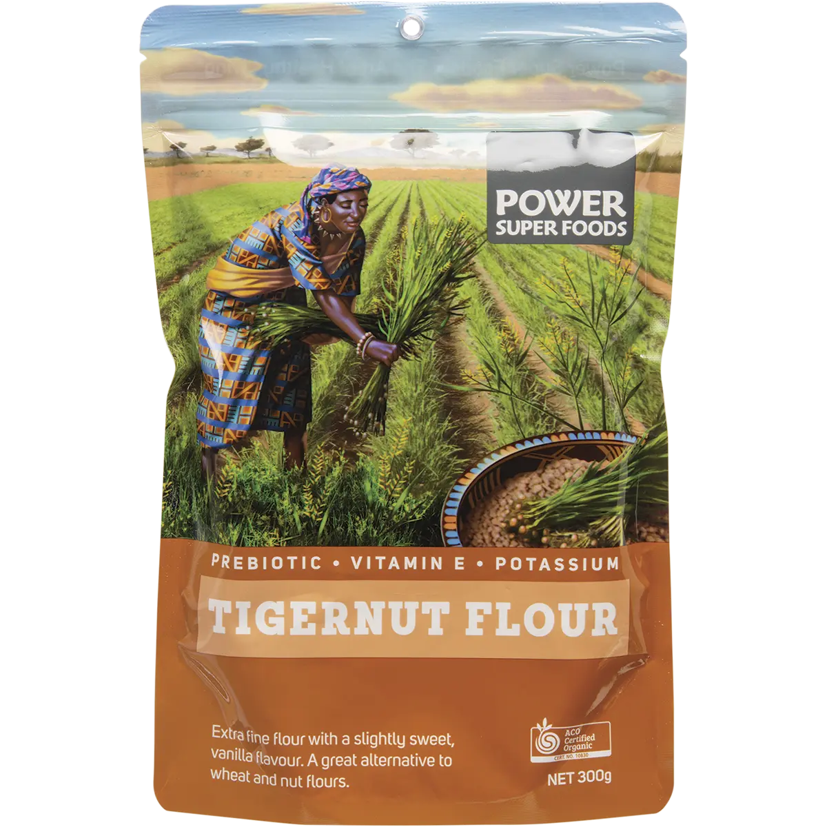 Power Super Foods Tigernut Flour - Origin Cert Org