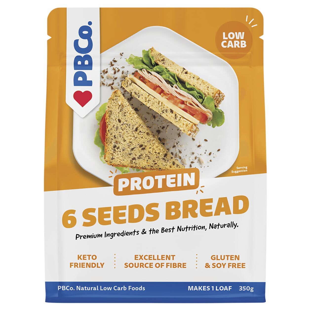 (CLEARANCE!) PBCO Protein 6 Seeds Bread Mix 350g
