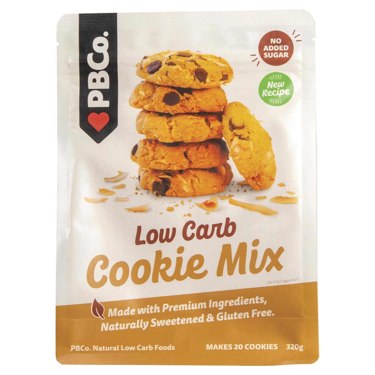 (CLEARANCE!) PBCO Low Carb Cookie Base Mix 320g