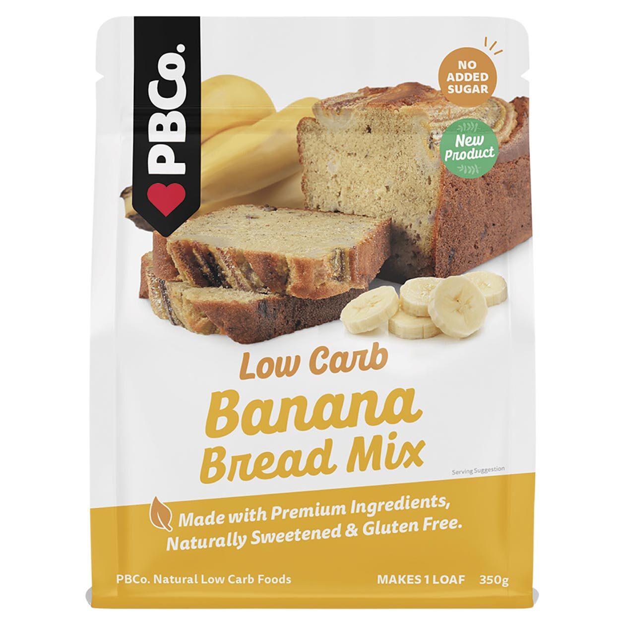 (CLEARANCE!) PBCO Banana Bread Low Carb 350g