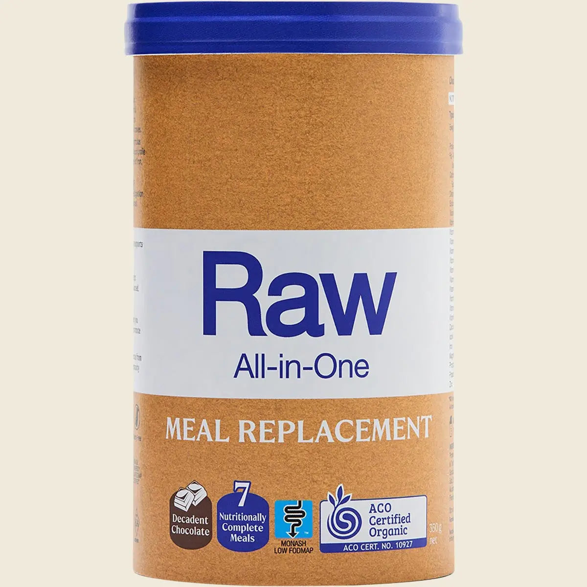 Amazonia Raw All-In-One Meal Replacement Decadent Chocolate 350g official UHP packaging