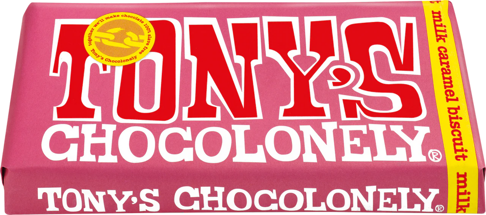 Tony's Chocolonely Milk Caramel biscuit 32%