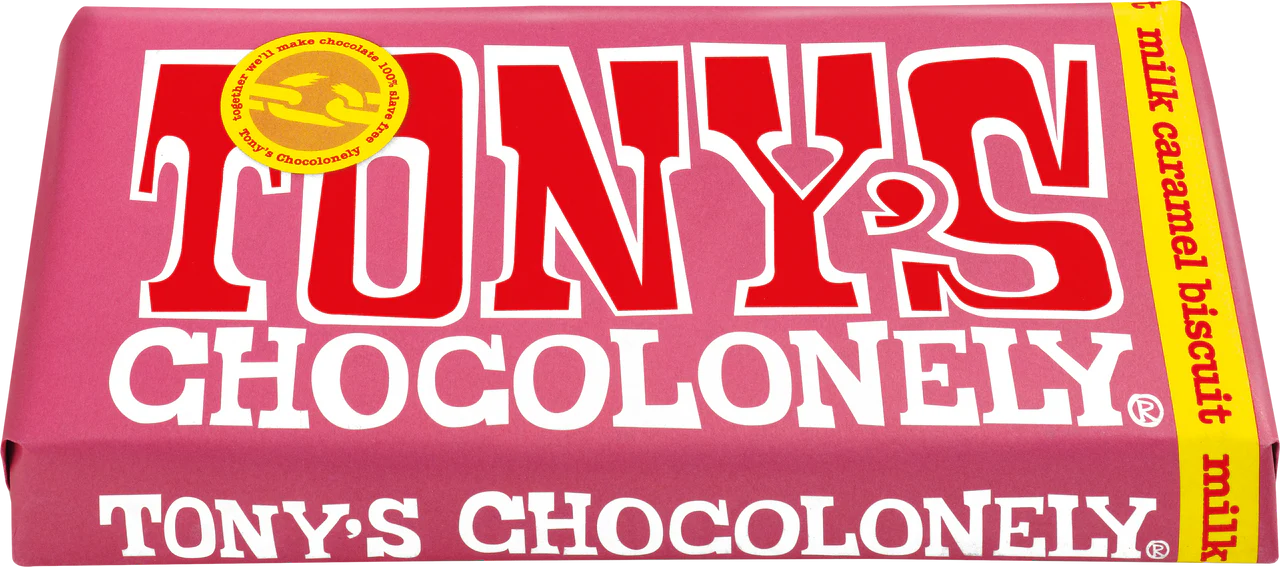 Tony's Chocolonely Milk Caramel biscuit 32%