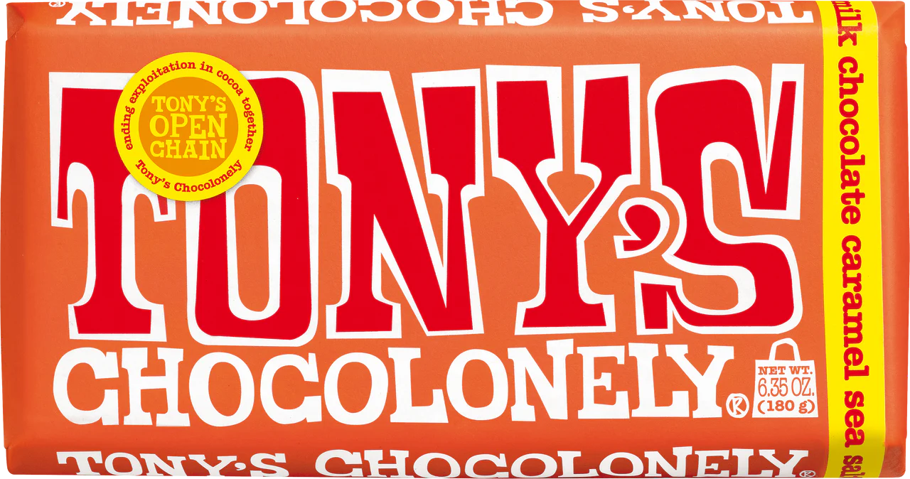 Tony's Chocolonely Milk Caramel Sea Salt 32% 180g